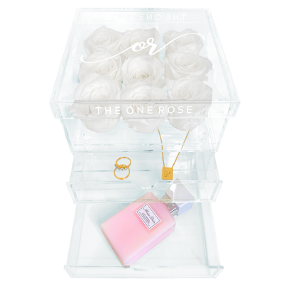 Medium 9 Rose Acrylic Box