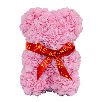 Mini Love Rose Bear 25cm - Dark Pink