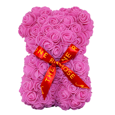 Mini Love Rose Bear 25cm - Hot Pink