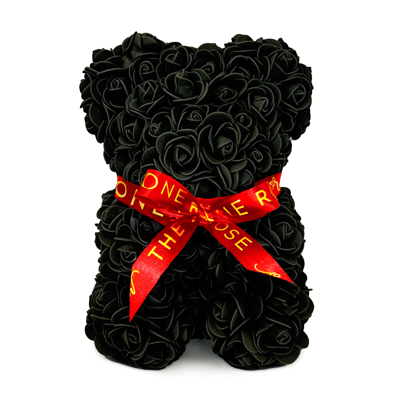 Mini Love Rose Bear 25cm - Black