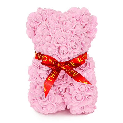 Mini Love Rose Bear 25cm - Light Pink