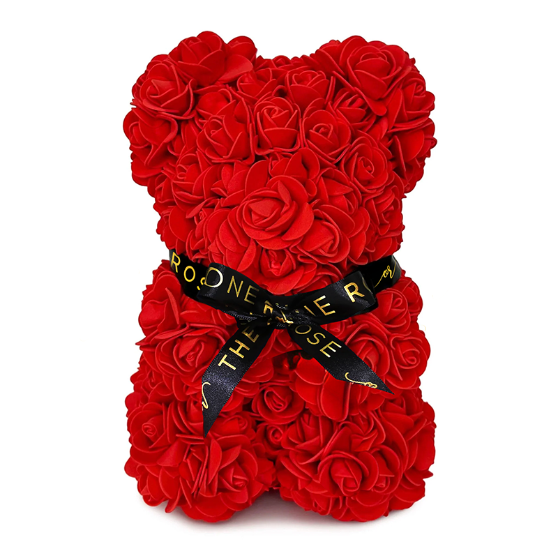 Mini Rose Bear 25cm - Red