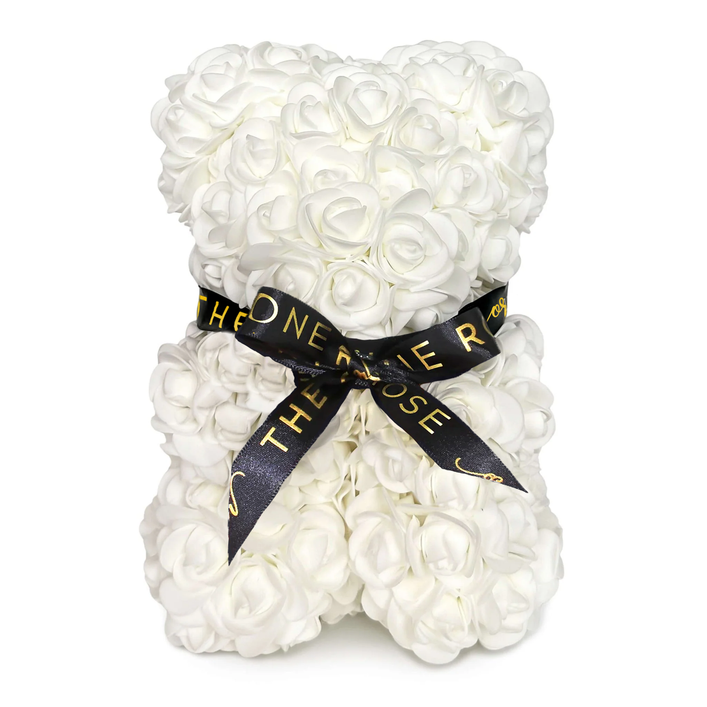 Mini Rose Bear 25cm - White