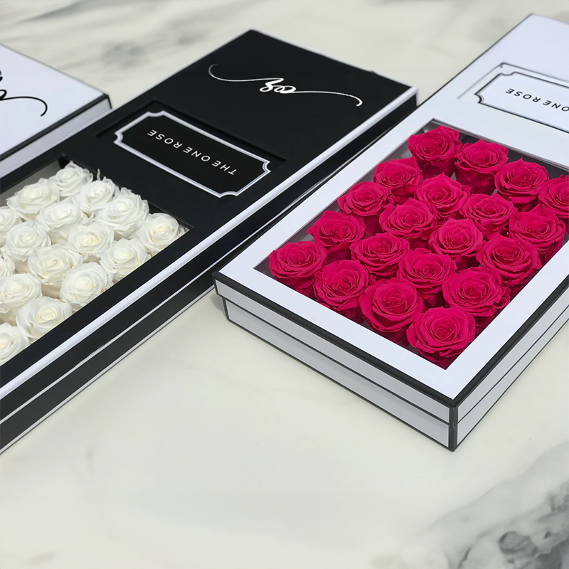 Signature Luxury Forever Rose White Box - Rosy Pink