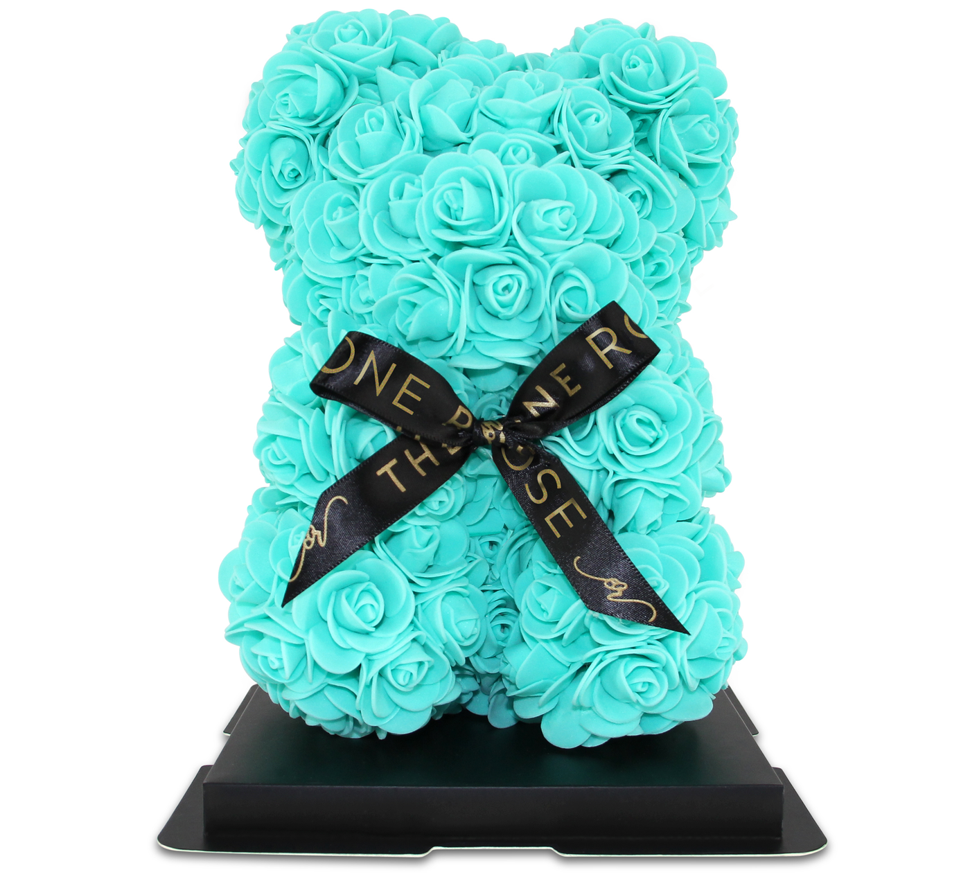 Mini Rose Bear 25cm - Turquoise