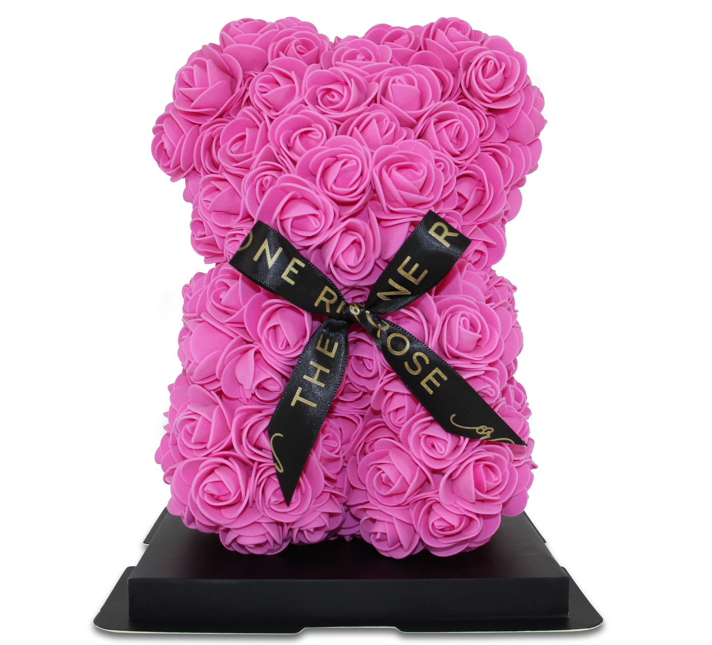 Mini Rose Bear 25cm  - Hot Pink