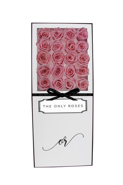 Signature Luxury Forever Rose White Box - Sakura Pink