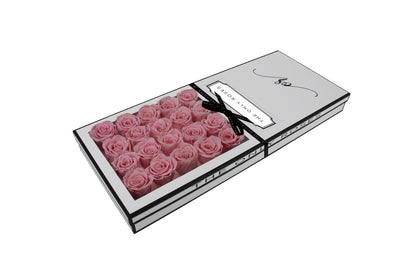 Signature Luxury Forever Rose White Box - Sakura Pink