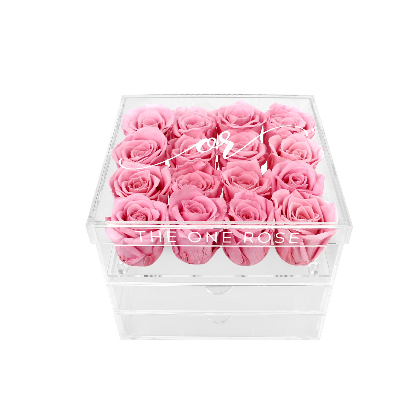 Grand Acrylic Forever Rose Box - Sakura Pink