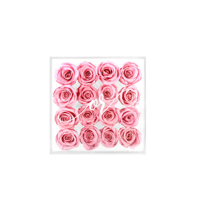 Grand Acrylic Forever Rose Box - Sakura Pink