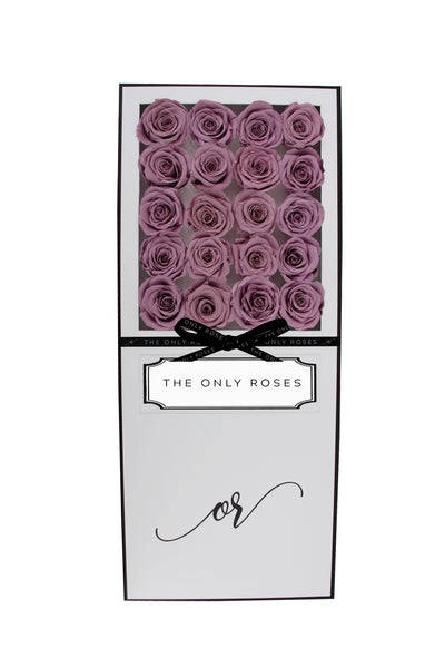 Signature Luxury Forever Rose White Box - Lilac Purple