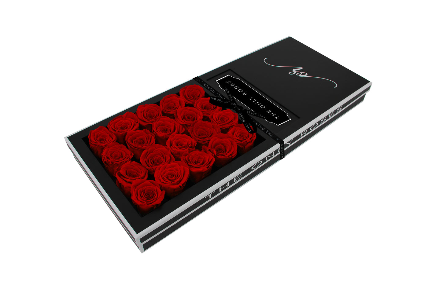 Signature Luxury Forever Rose Black Box - Red