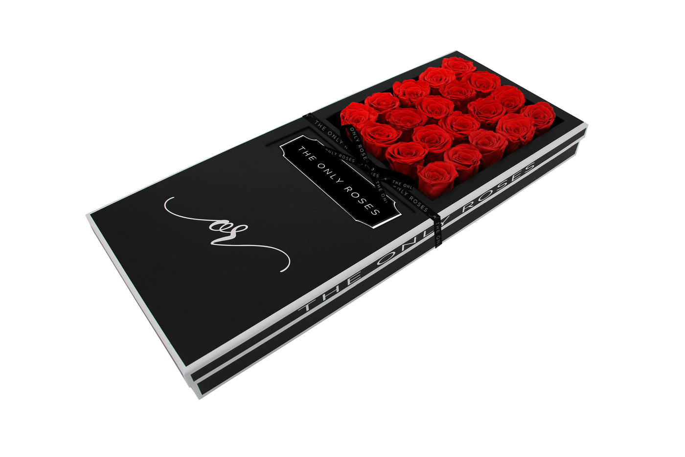 Signature Luxury Forever Rose Black Box - Red