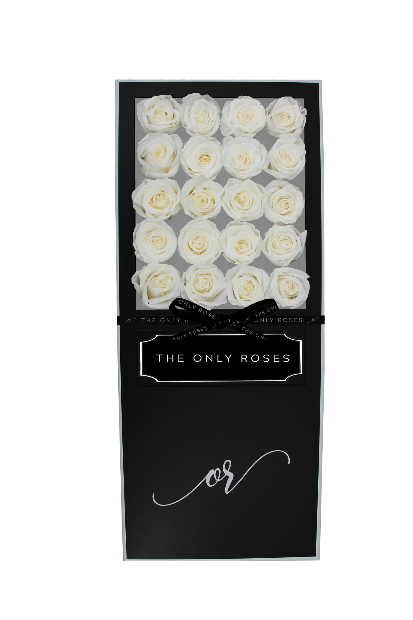 Signature Luxury Forever Rose Black Box - White