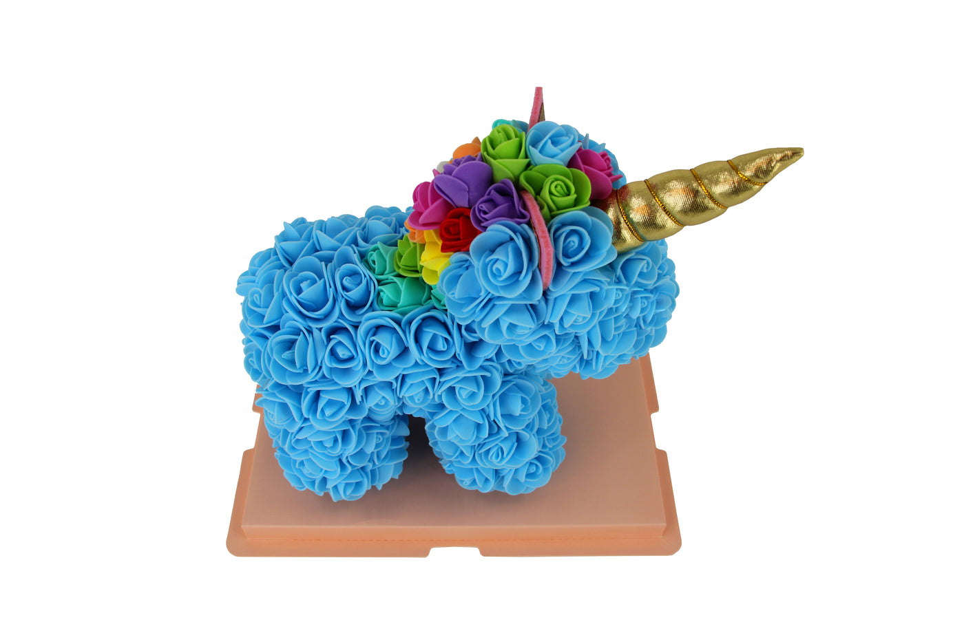 Small Rose Unicorn - Pastel Blue