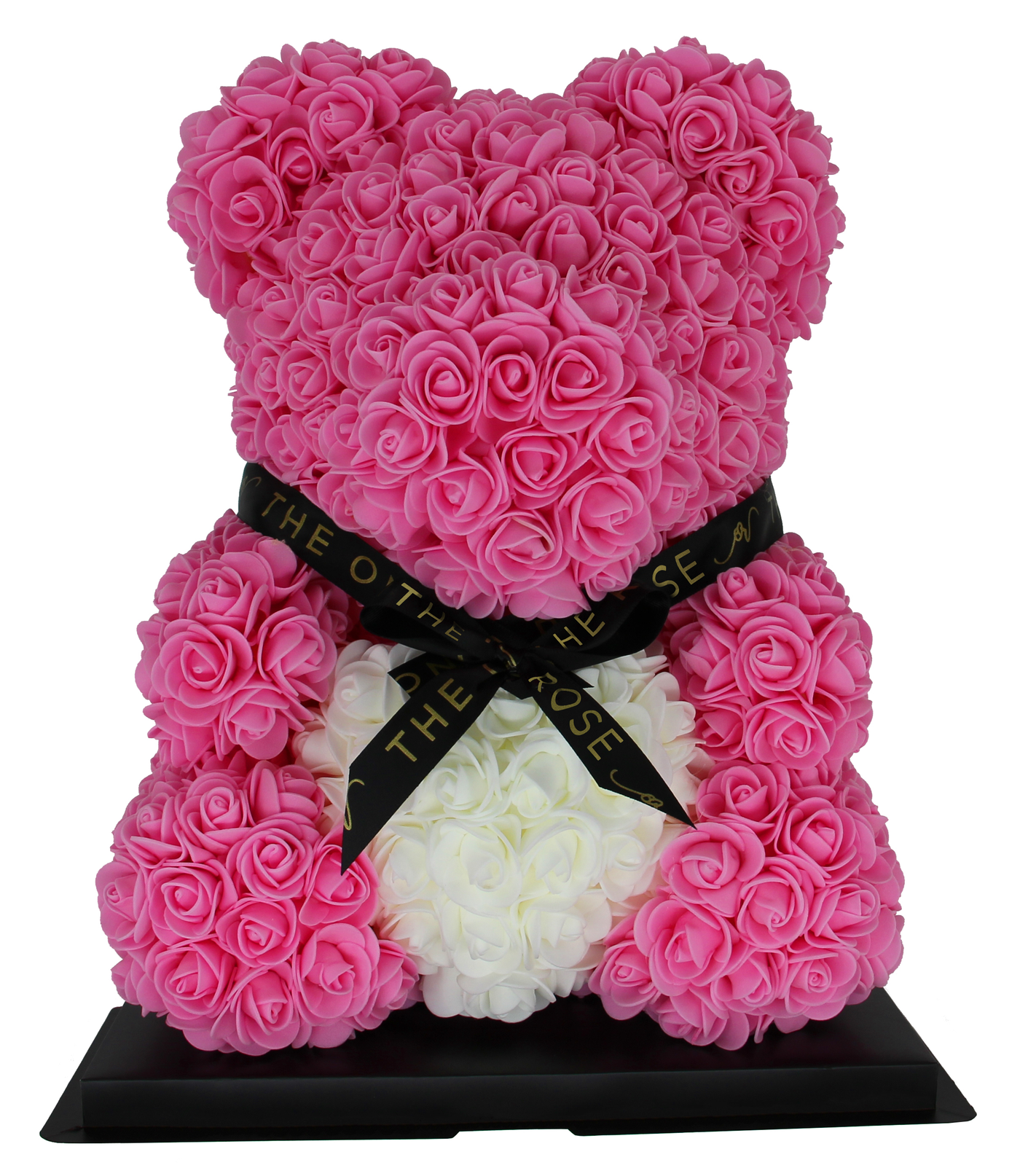 Medium Rose Bear 40cm-  Hot Pink