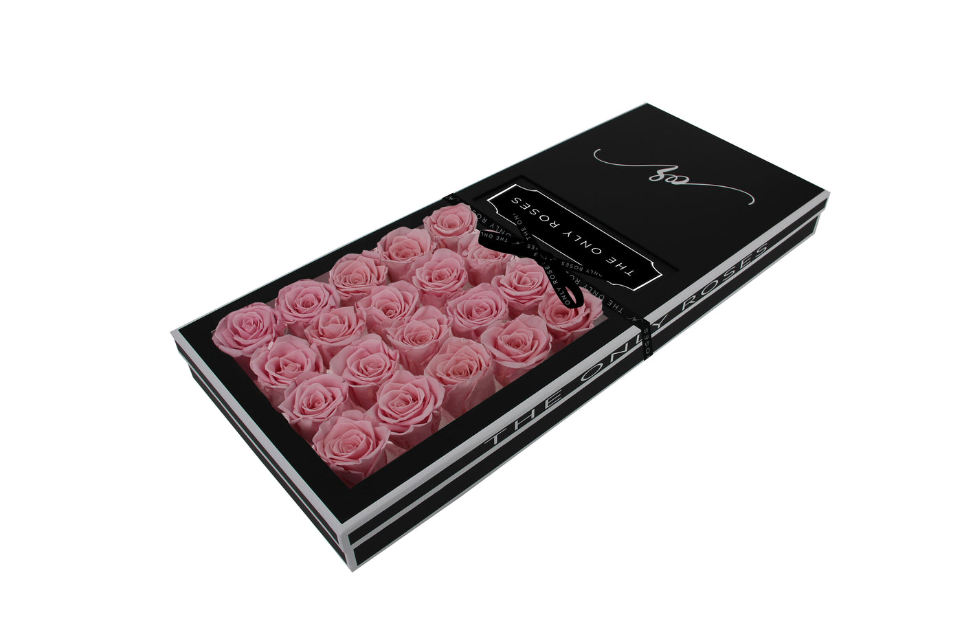 Signature Luxury Forever Rose Black Box - Sakura Pink