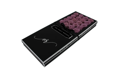 Signature Luxury Forever Rose Black Box - Lilac Purple