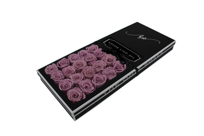 Signature Luxury Forever Rose Black Box - Lilac Purple